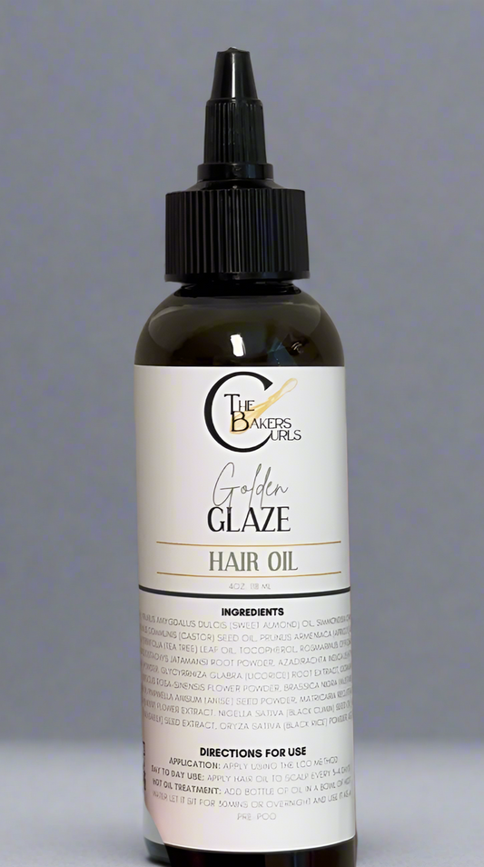 Golden Glaze: Hair Oil